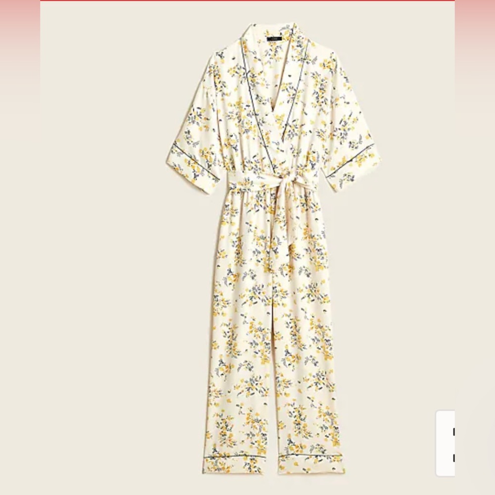 J Crew "re imagined eco luxe jumpsuit.